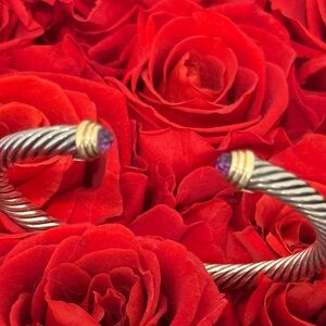 DAVID YURMAN AMETHYST Cable Cuff Bracelet